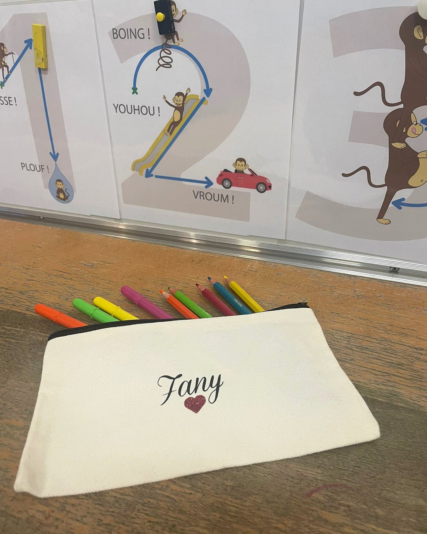 Pochette personnalisée - Prénom coeur