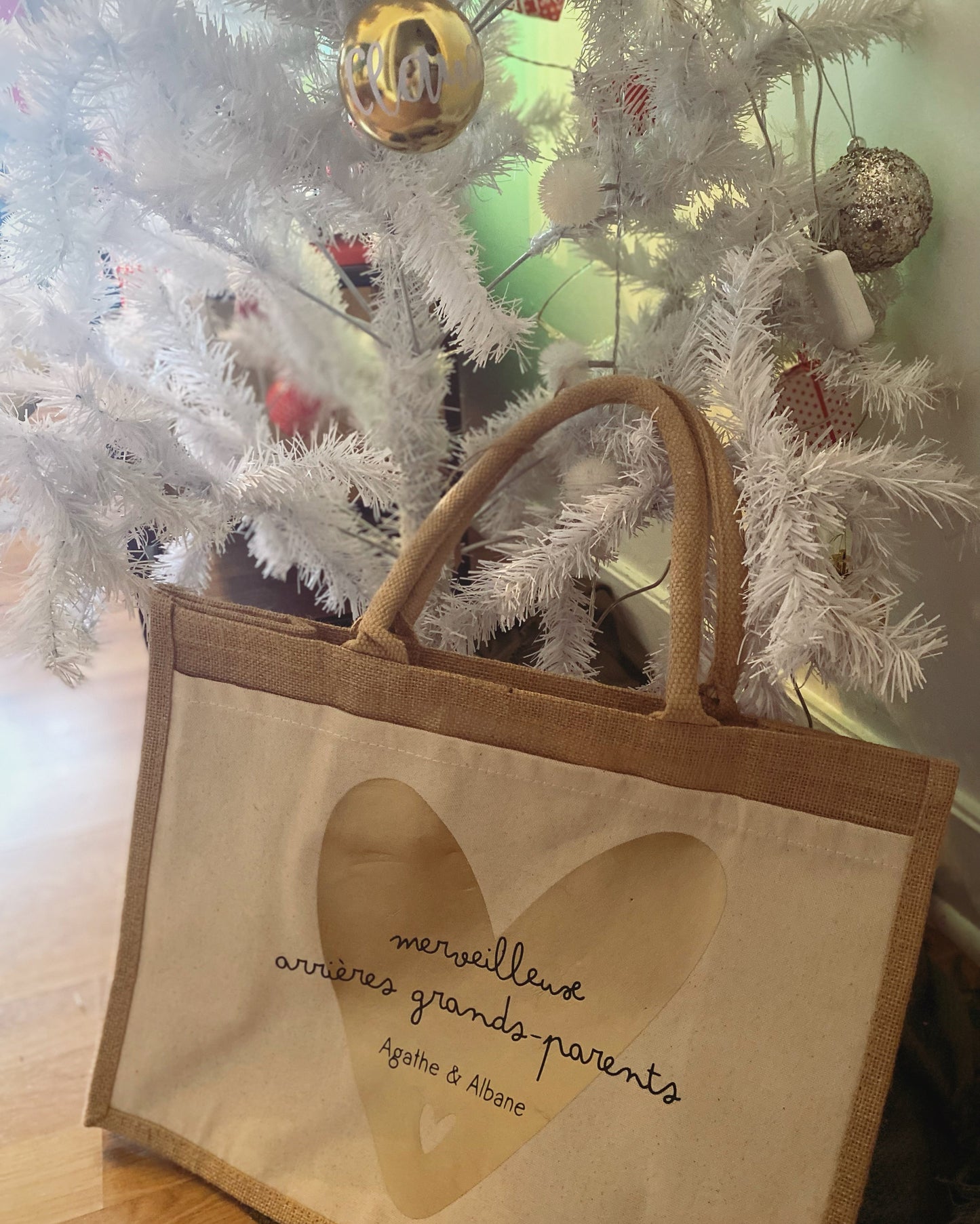 Sac personnalisé - Grand coeur