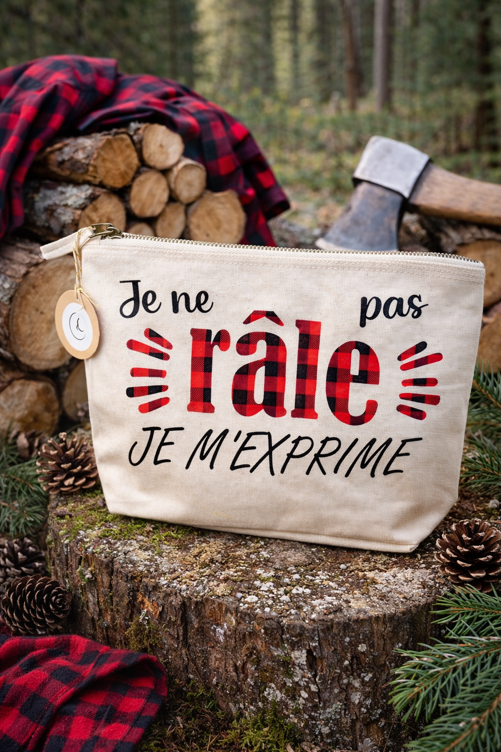 Pochette personnalisable "Je ne râle pas, je m'exprime"