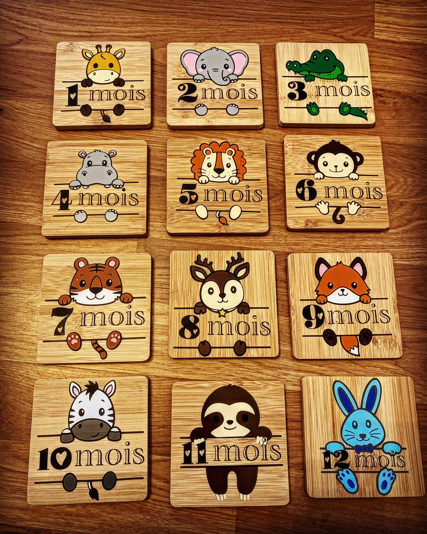 Cartes étapes personnalisables - Animaux