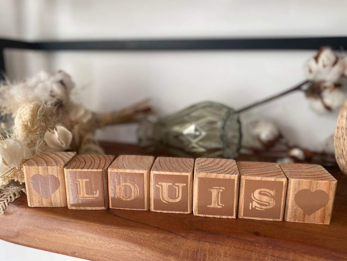 Alphabet en bois personnalisé - prénom