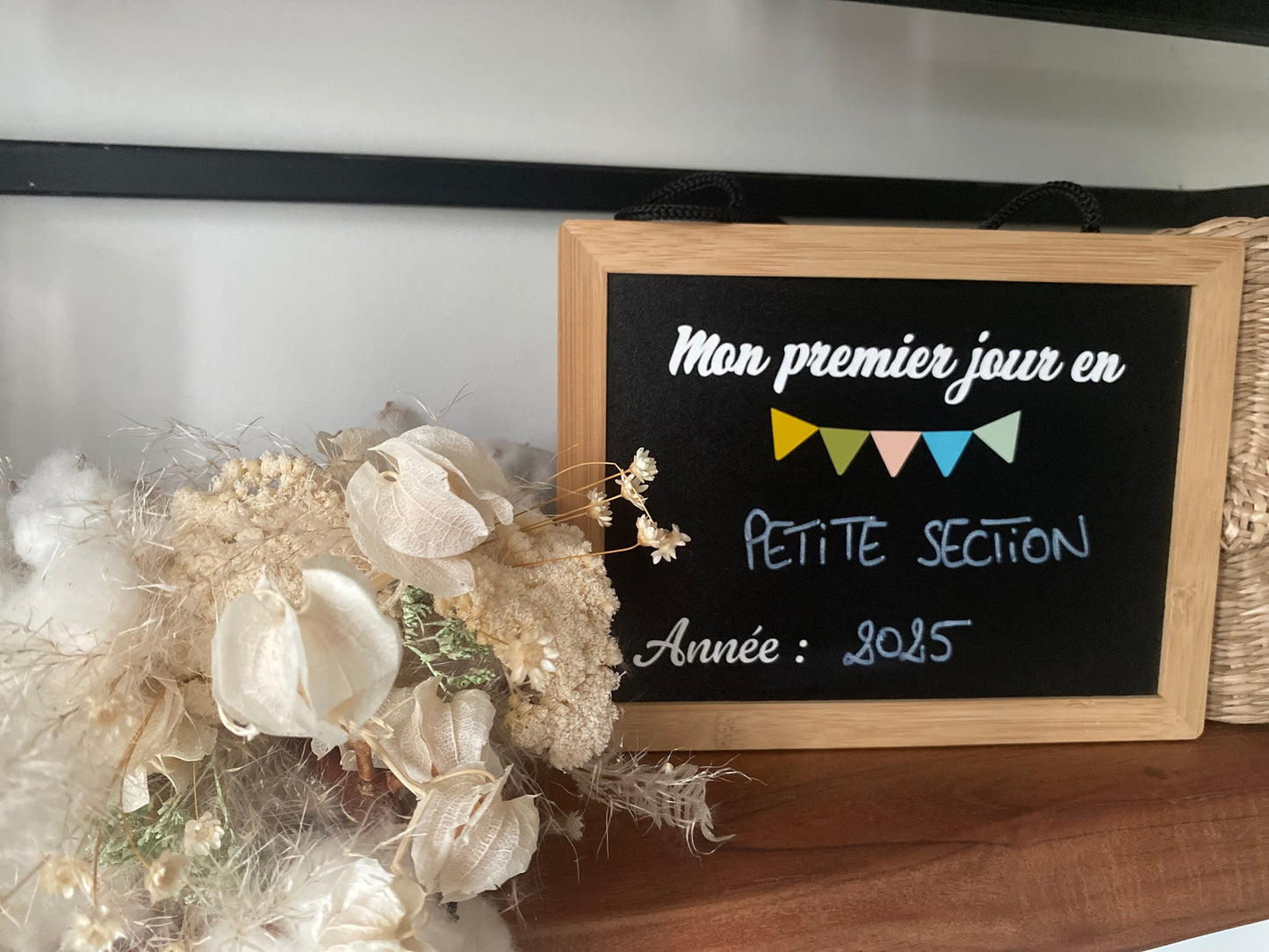 Plaque de rentrée scolaire - 21cm * 16cm