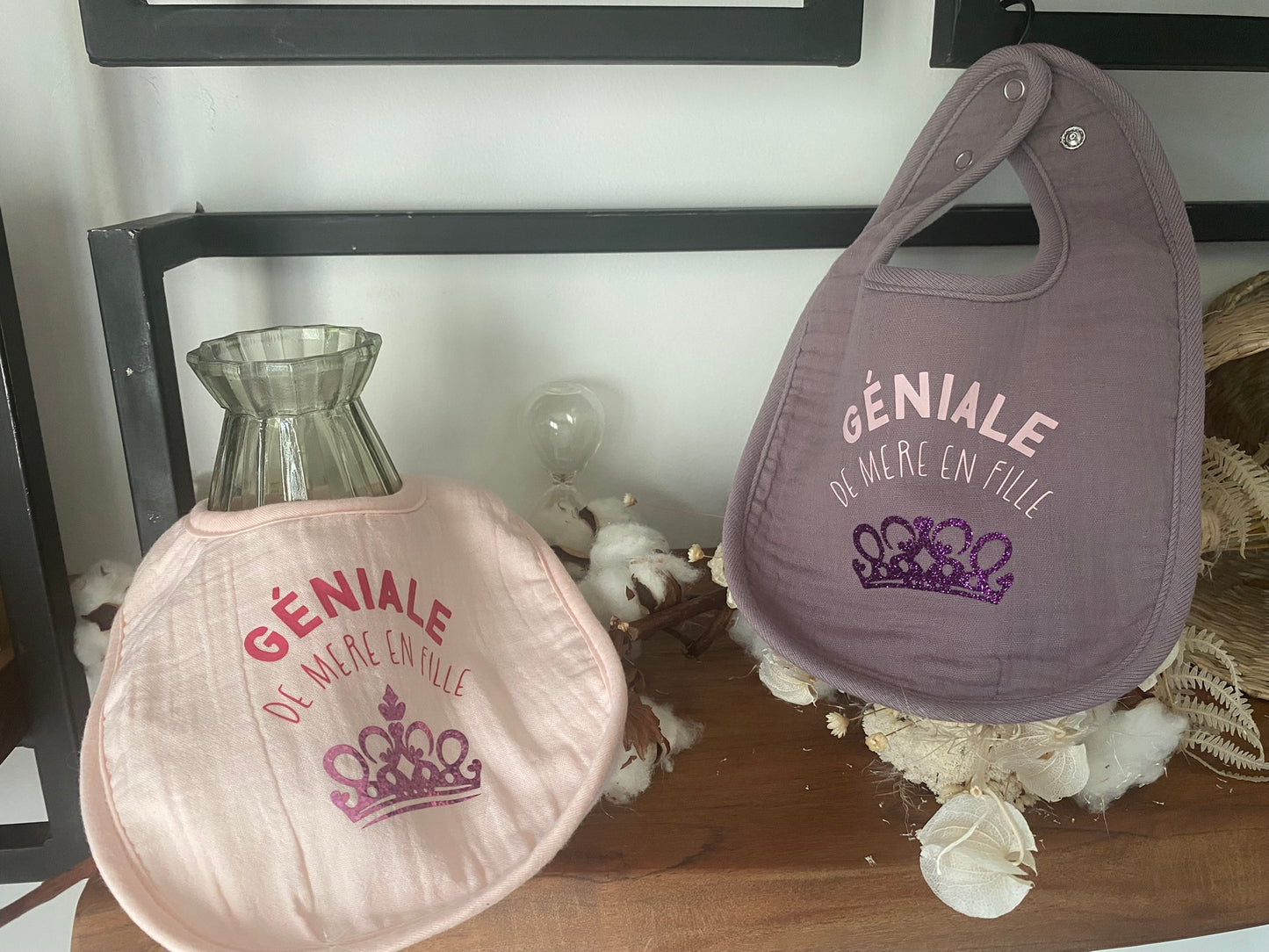 Bavoir personnalisable - Génial de Mère en Fille