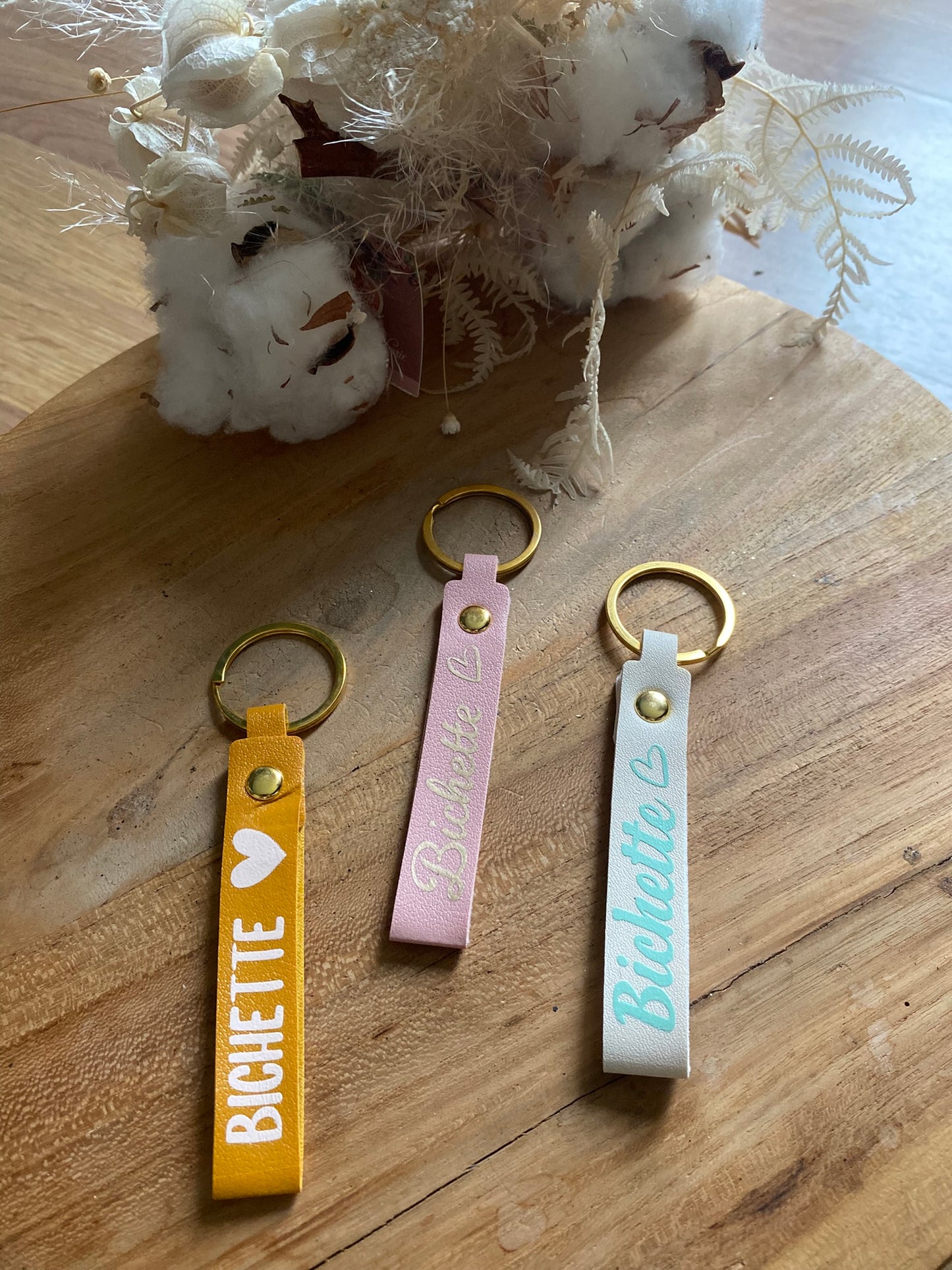 Porte-clés personnalisable "Bichette"