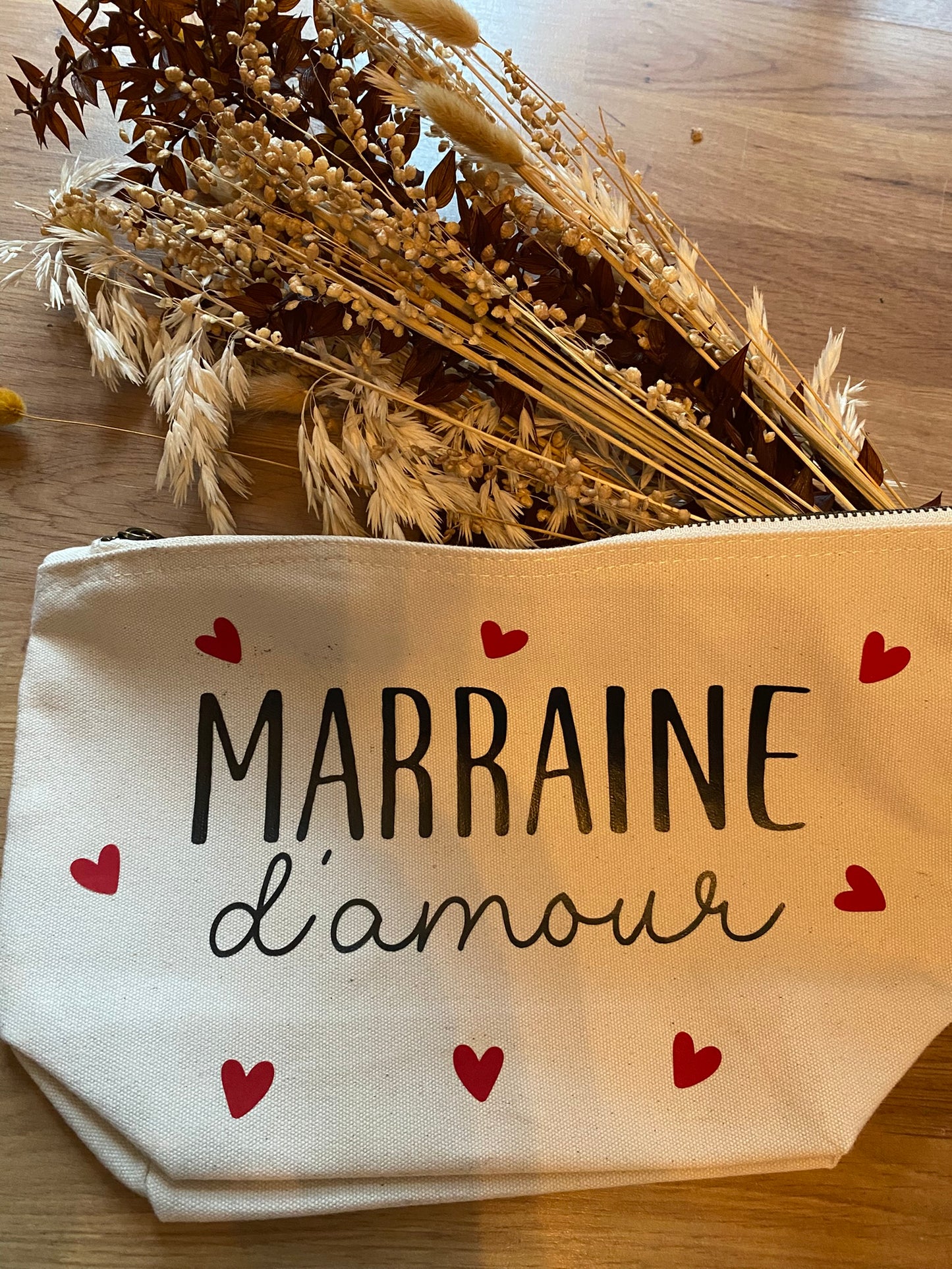 Pochette personnalisable "Marraine d'amour"