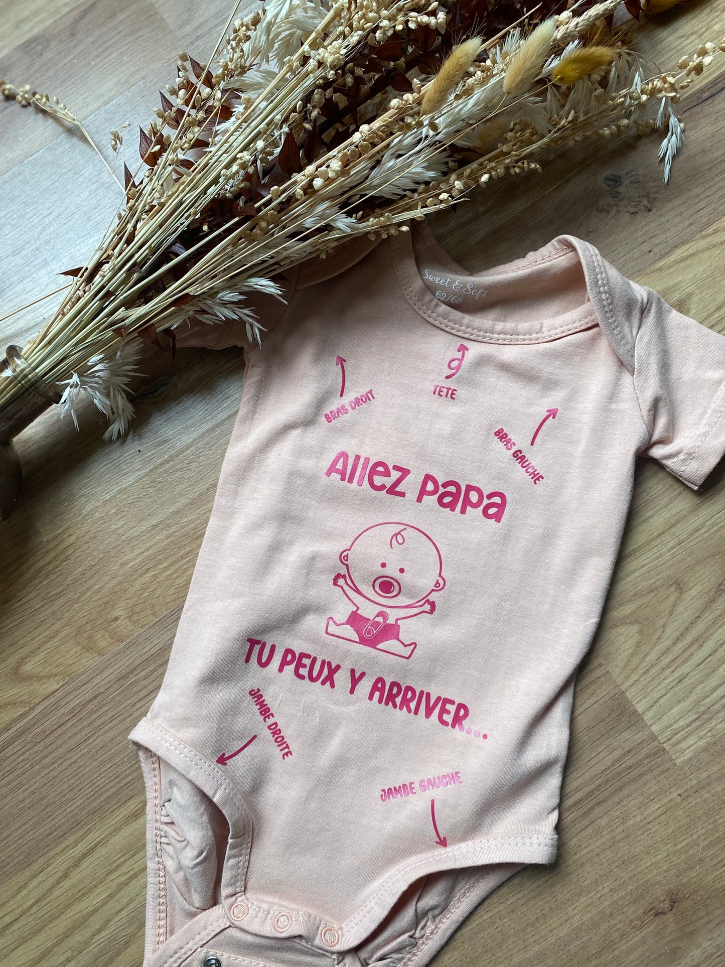 Body bébé personnalisable “Allez Papa"