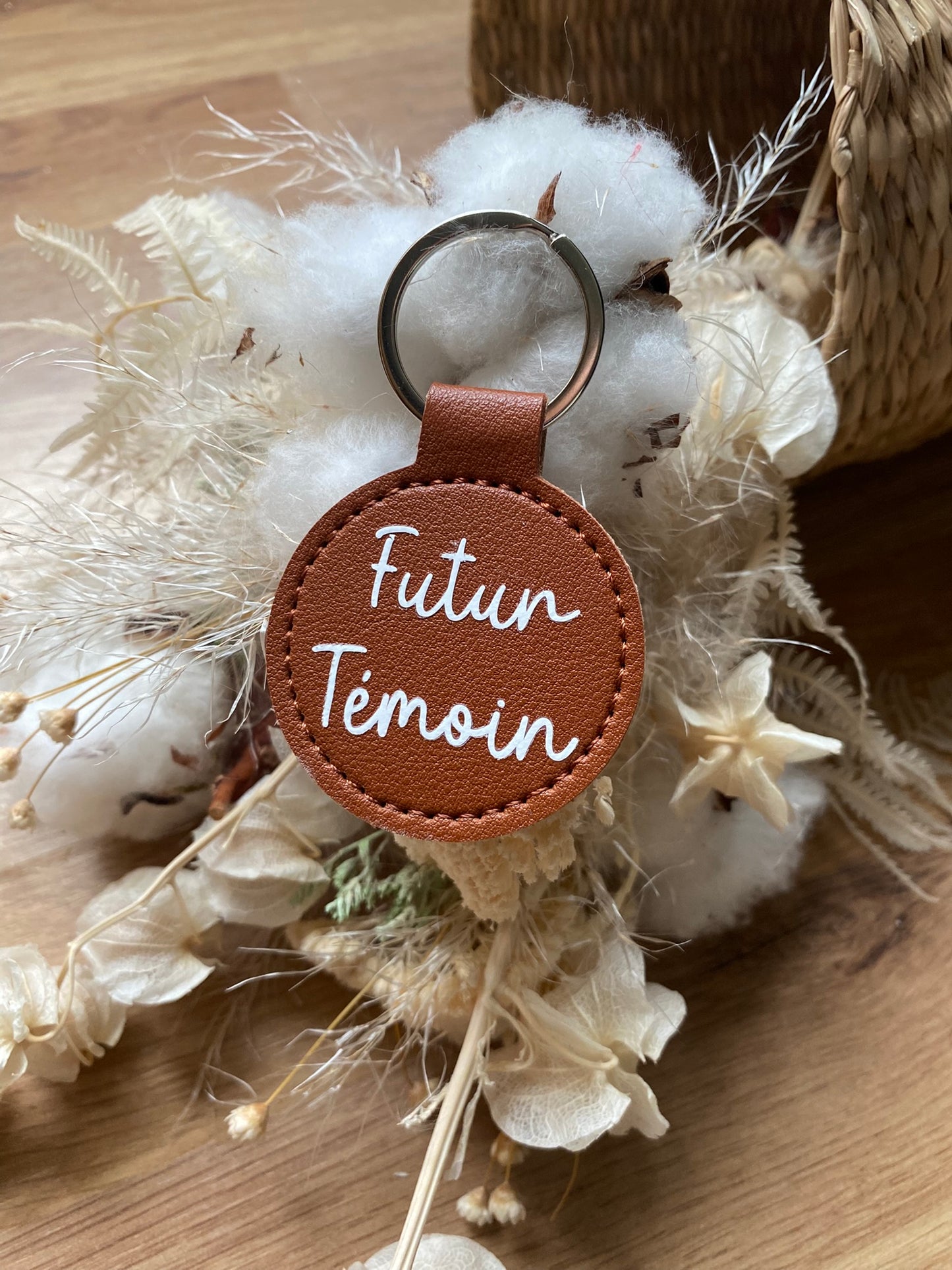 Porte-clés personnalisable "Futur(e) Témoin"