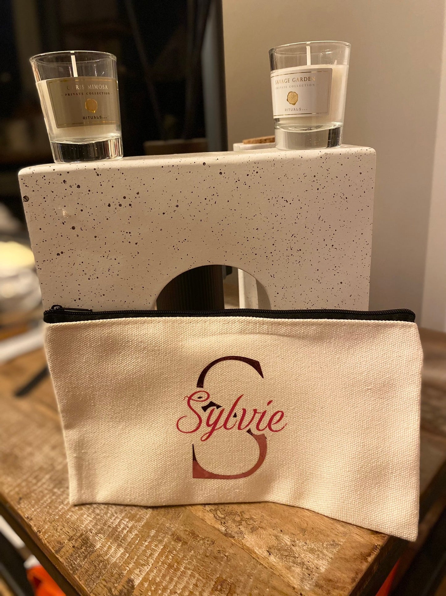 Pochette personnalisée - Prénom & Initiale