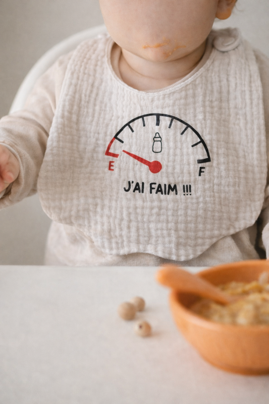 Bavoir personnalisable "J'ai faim"