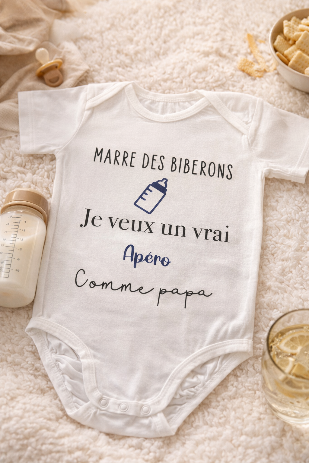 Body bébé drôle – Marre des biberons – Idée cadeau jeune papa