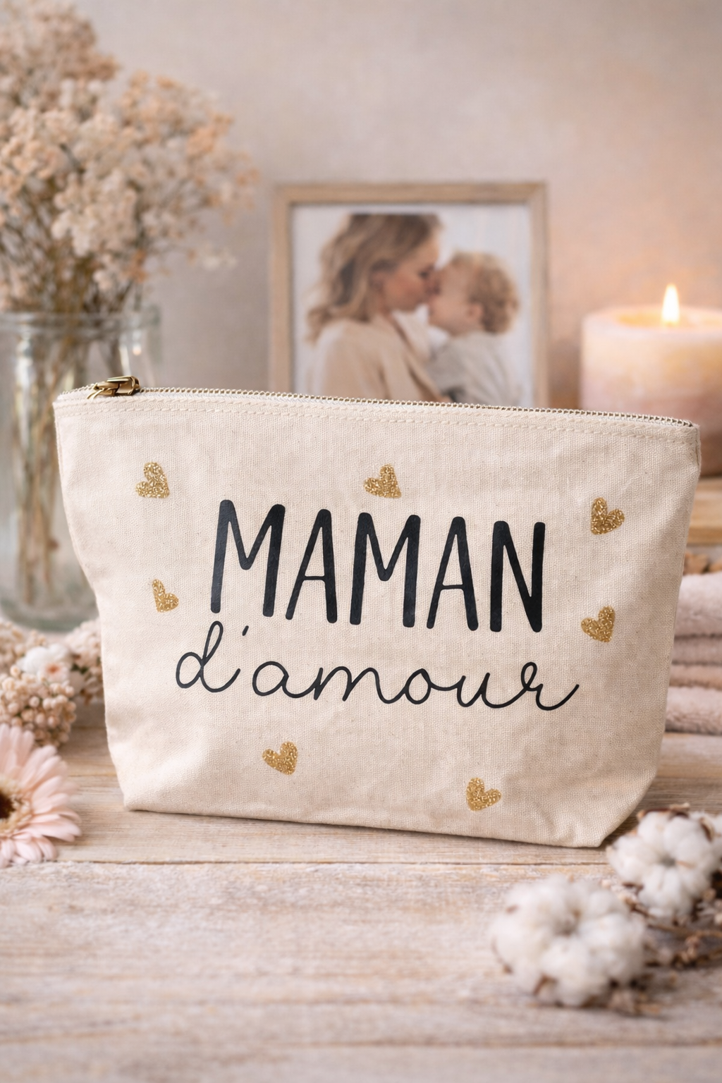 Pochette personnalisable "Maman d'amour"
