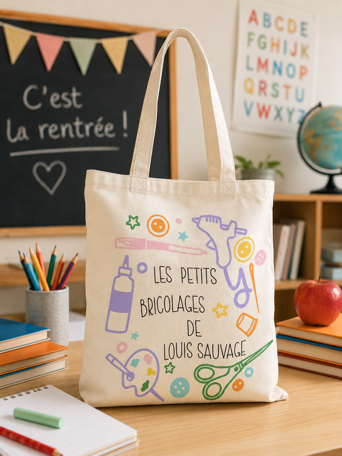 Tote Bag Personnalisé « Les petits bricolages de... »