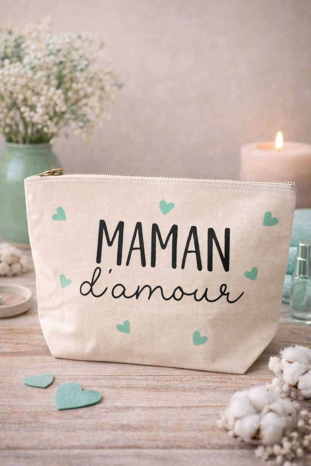 Pochette personnalisable "Maman d'amour"