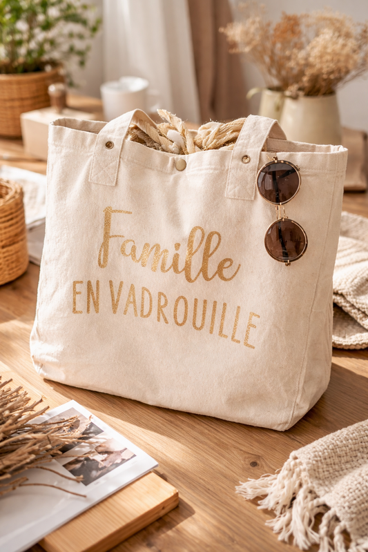 Sac personnalisable "Famille en Vadrouille"