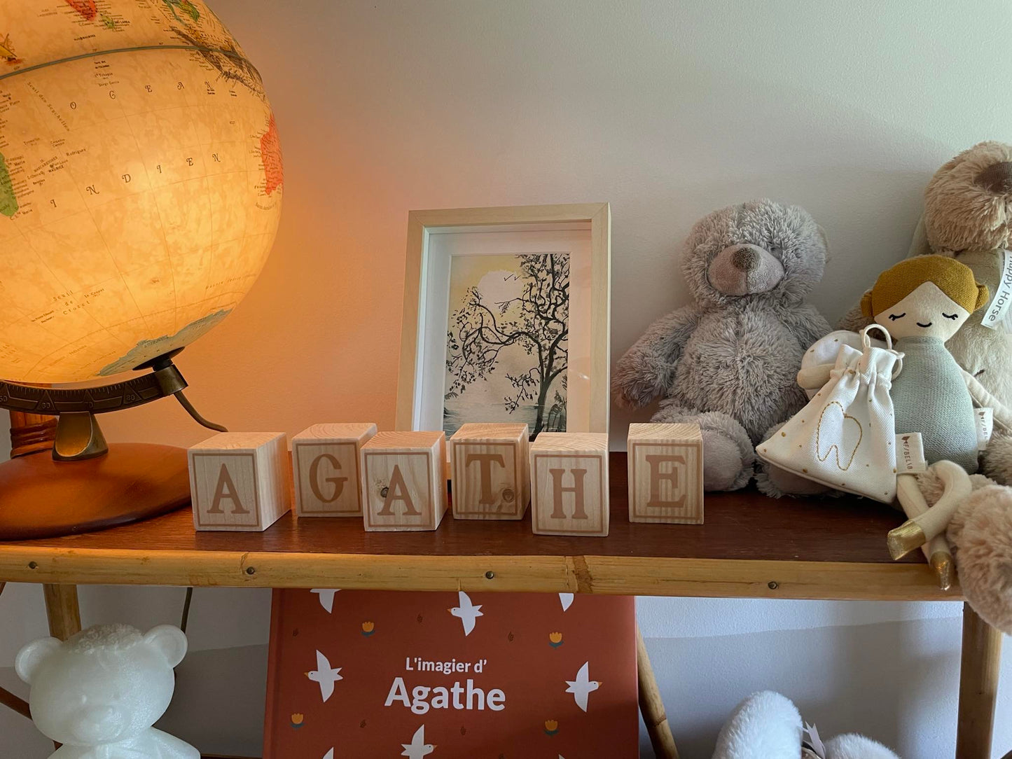 Alphabet en bois personnalisé - prénom