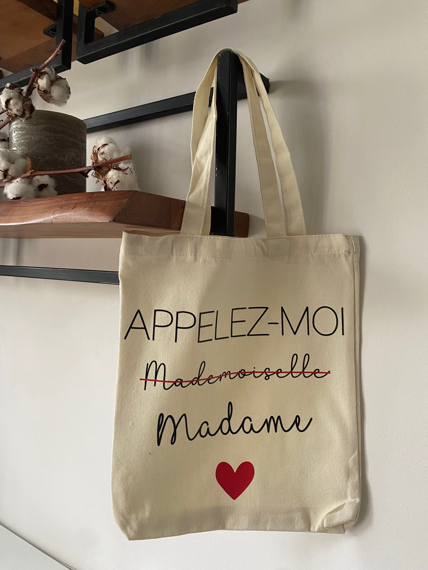 Tote Bag Personnalisé - Appelez moi Madame