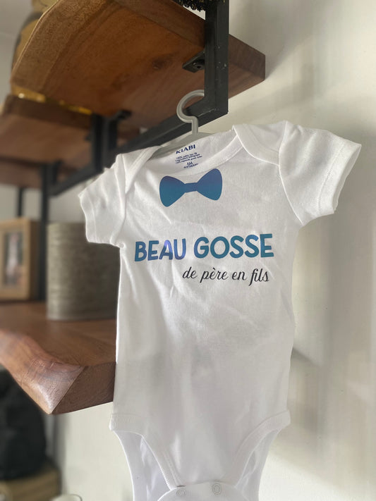 Body bébé personnalisable  “Beau Gosse"