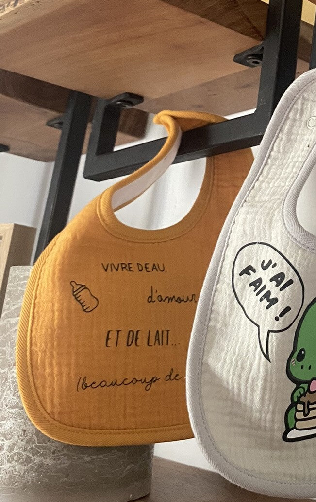 Bavoir personnalisable - Vivre de Lait