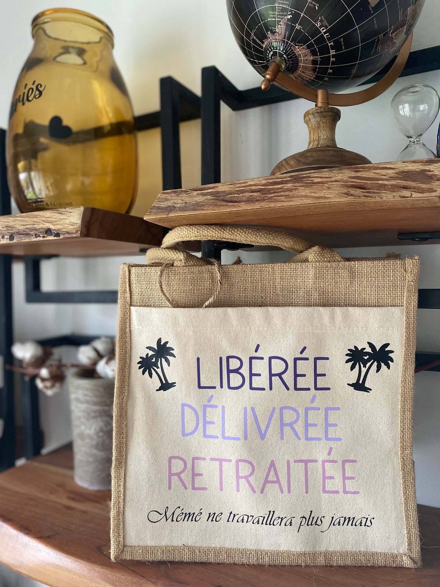 Sac personnalisé - "Libérée, Délivrée, Retraitée"