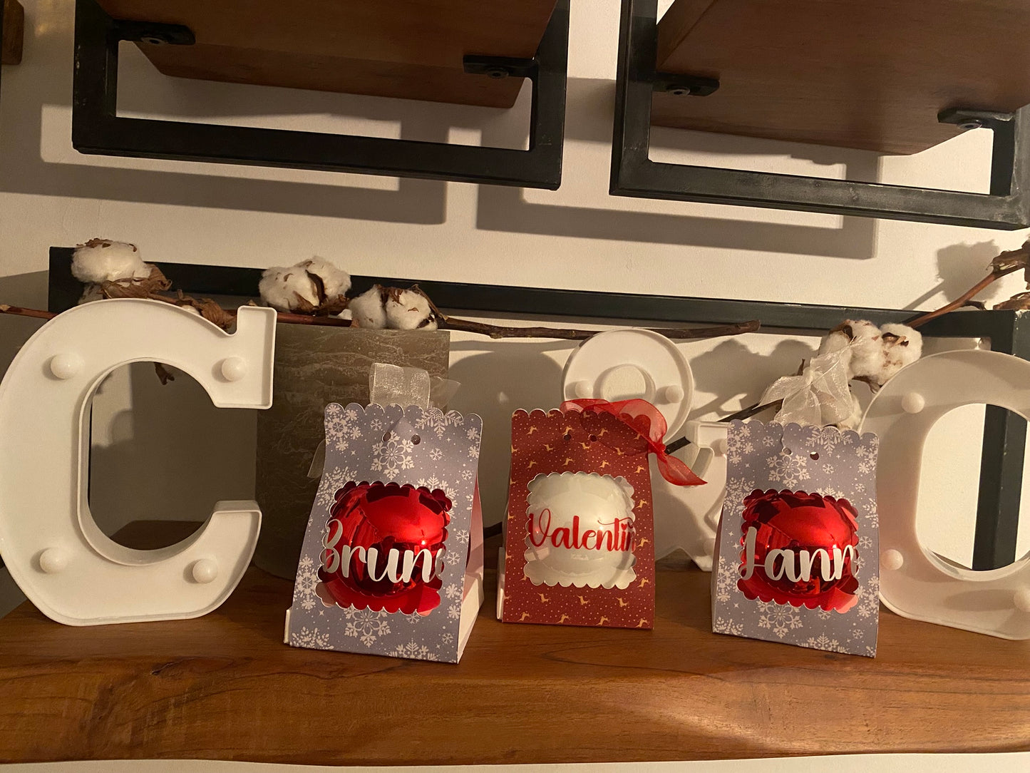 Boule de Noël personnalisable "prénom"