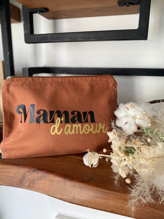 Pochette couleur personnalisée - Maman d'amour