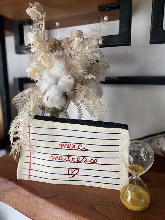 Pochette personnalisée - Merci maîtresse