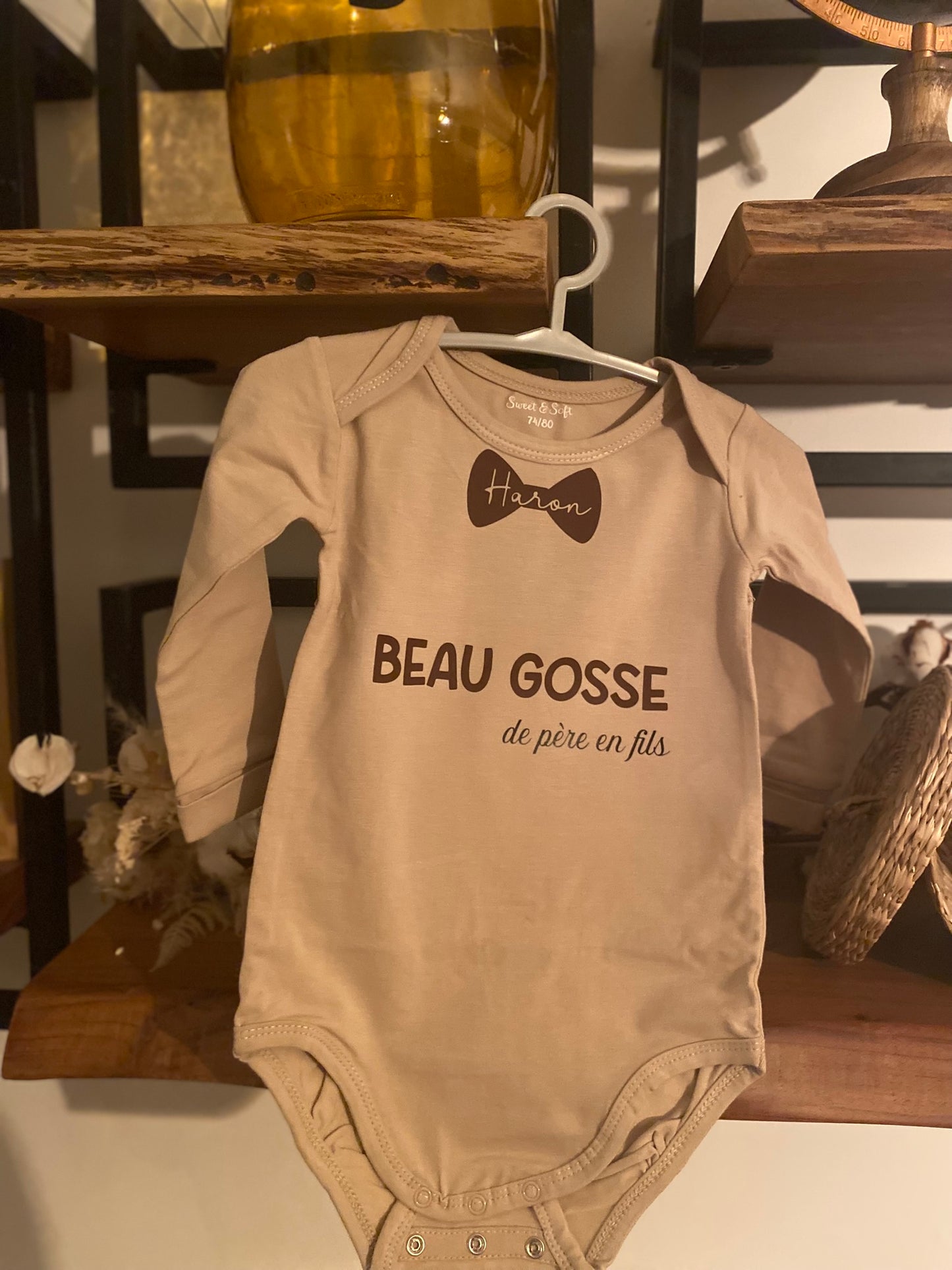 Body bébé personnalisable  “Beau Gosse"