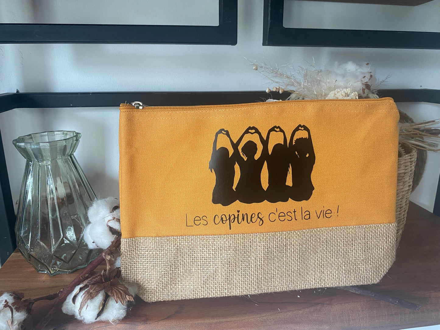 Pochette personnalisable "Les copines c'est la vie"