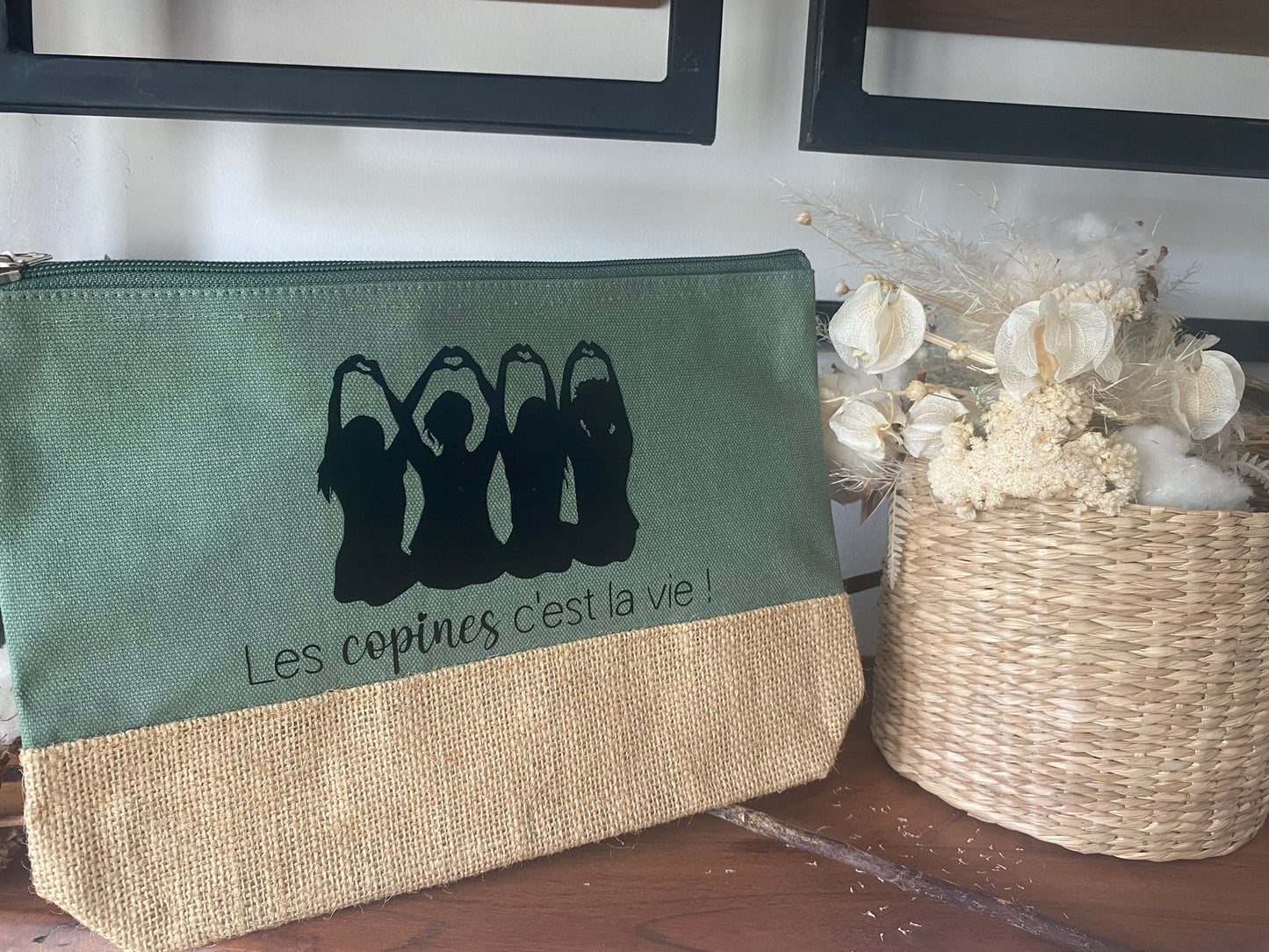 Pochette personnalisable "Les copines c'est la vie"