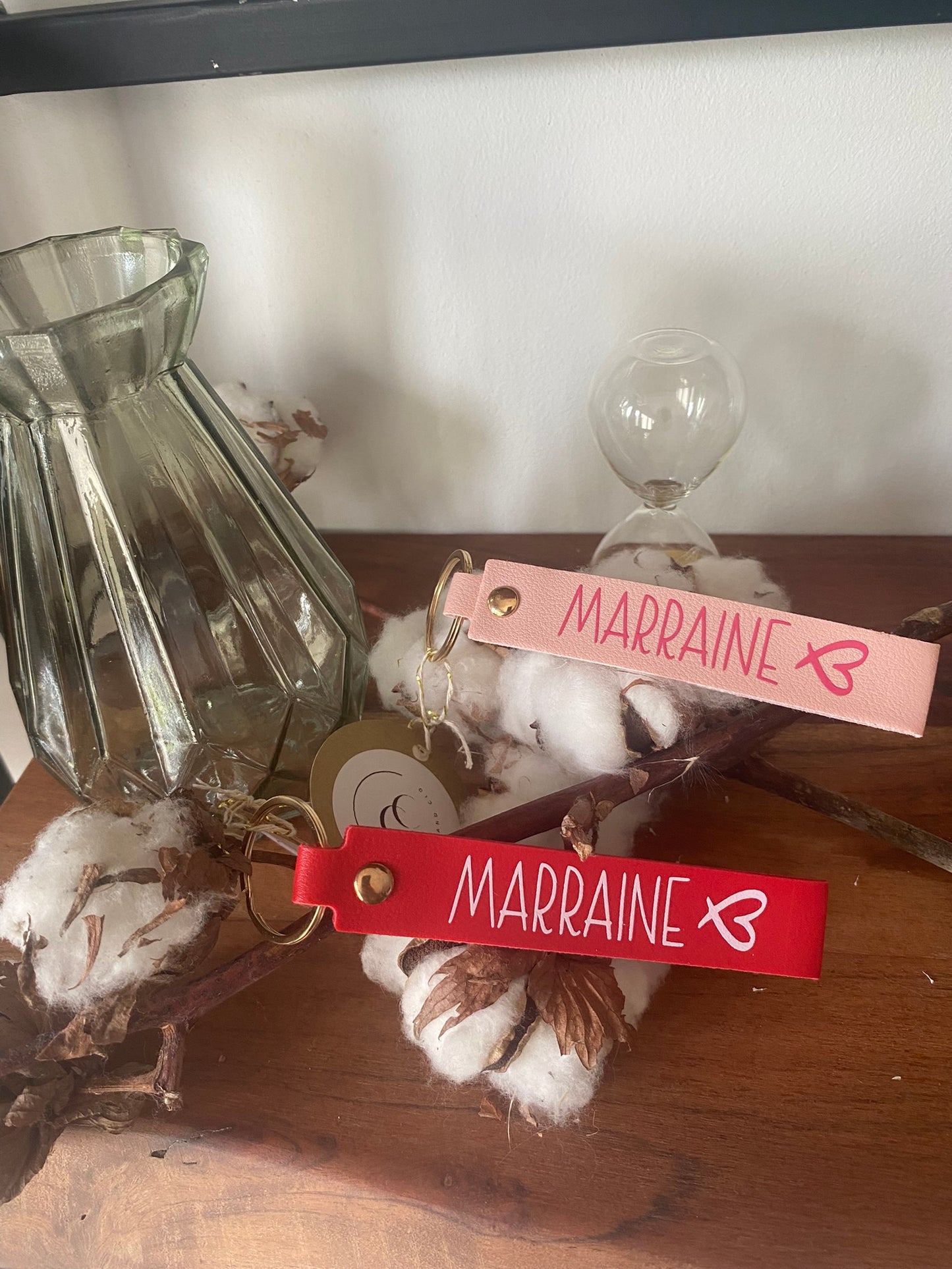 Porte-clés personnalisable "Marraine/Parrain"