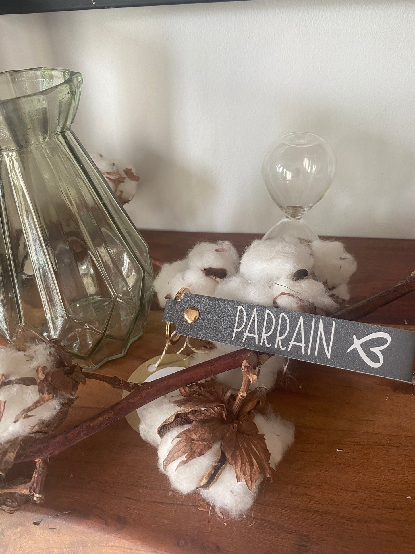 Porte-clés personnalisable "Marraine/Parrain"