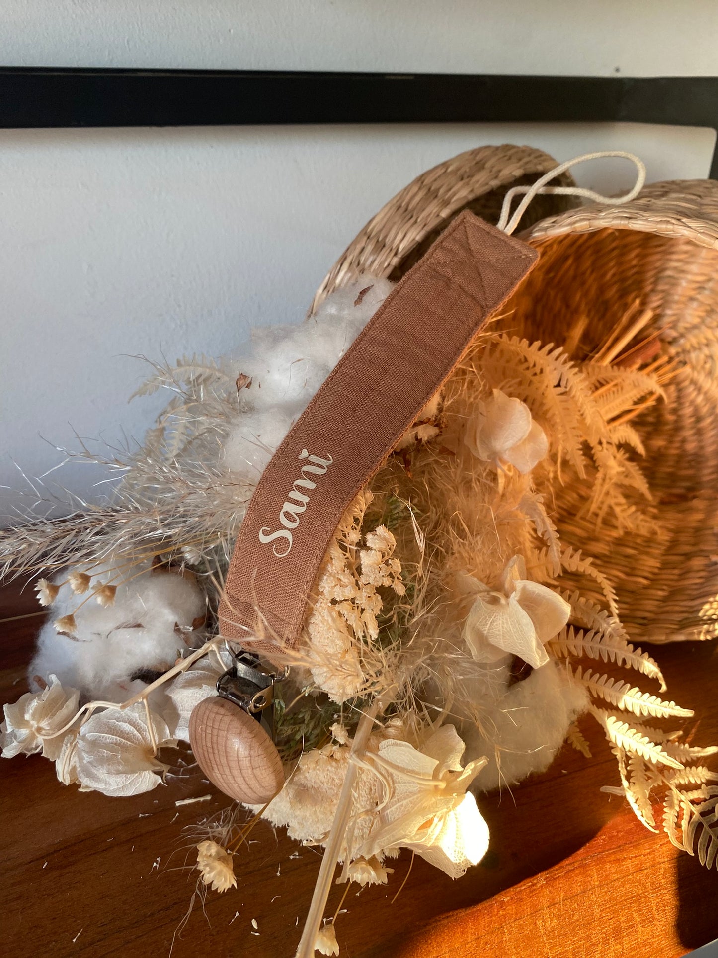 Attache tétine personnalisable "PRENOM"