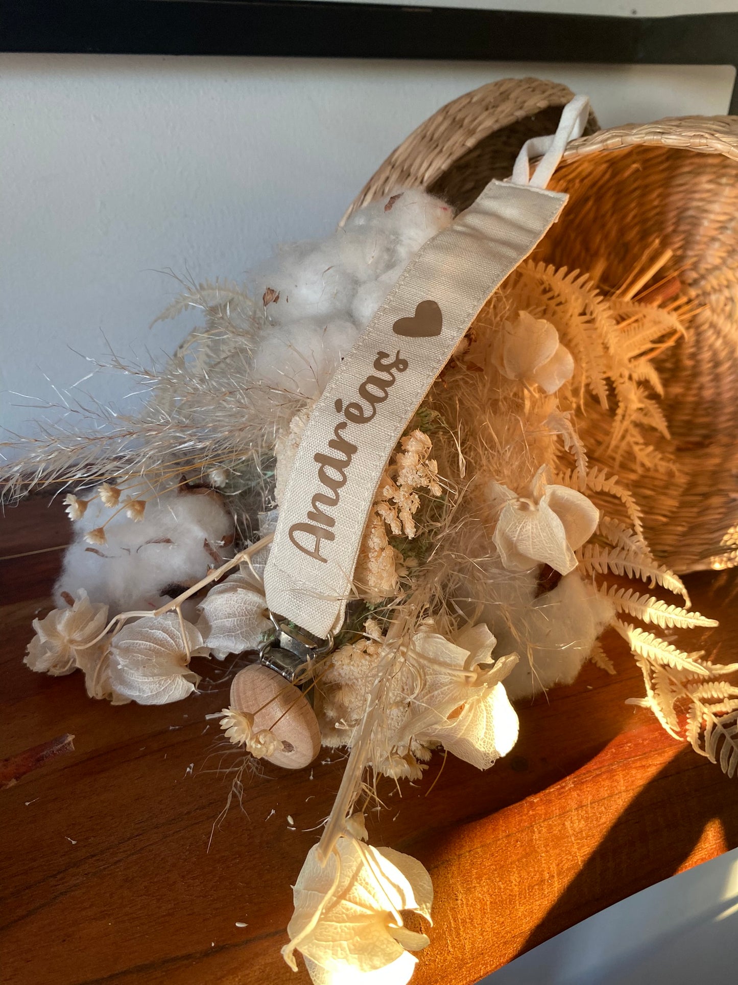 Attache tétine personnalisable "PRENOM"