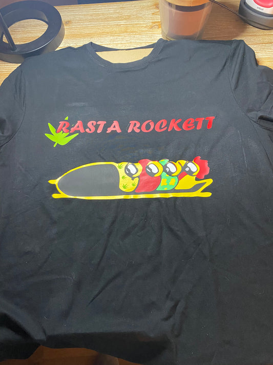 T-shirt personnalisé - Bobsleigh Rasta Rocket