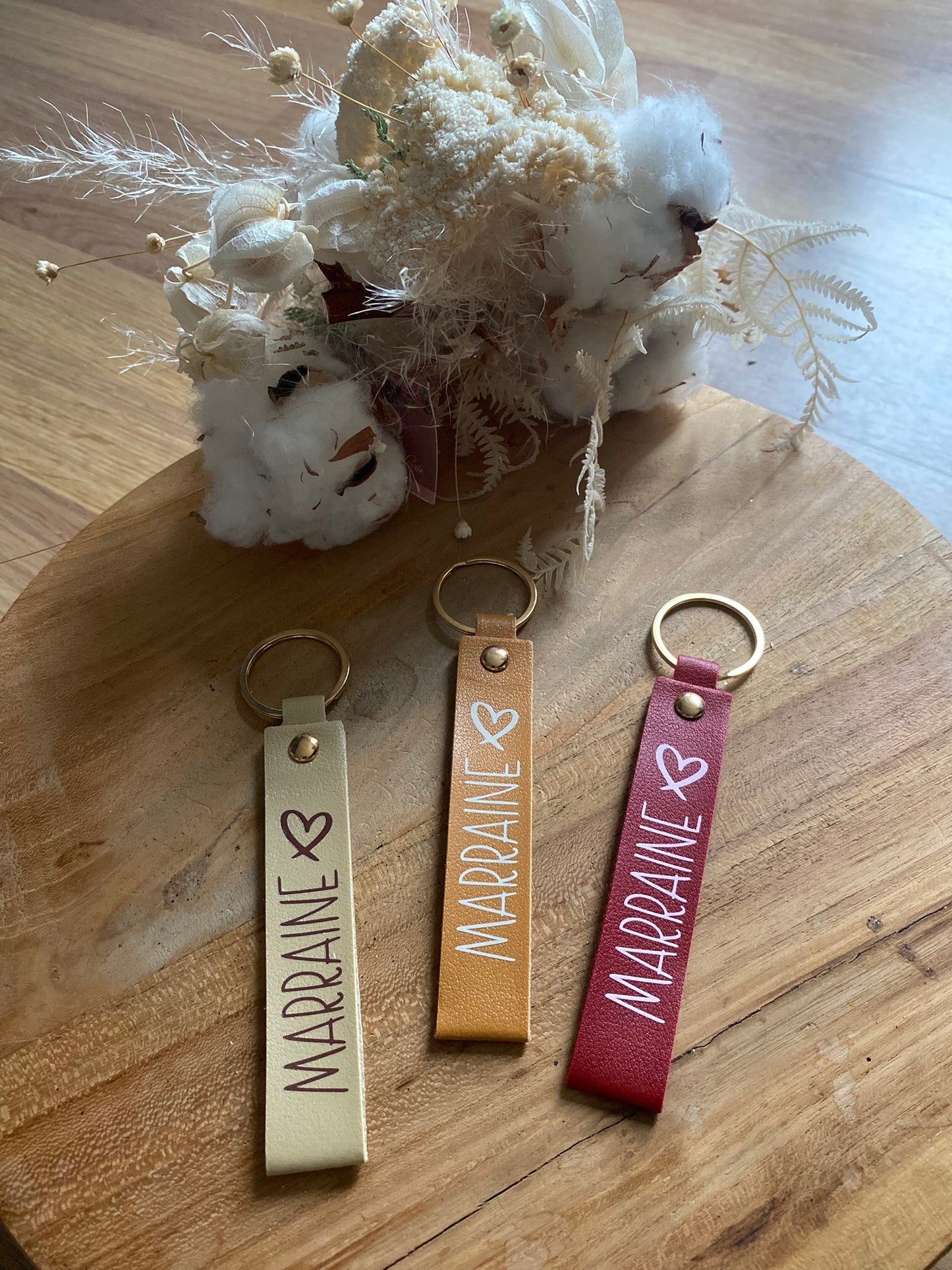 Porte-clés personnalisable "Marraine/Parrain"