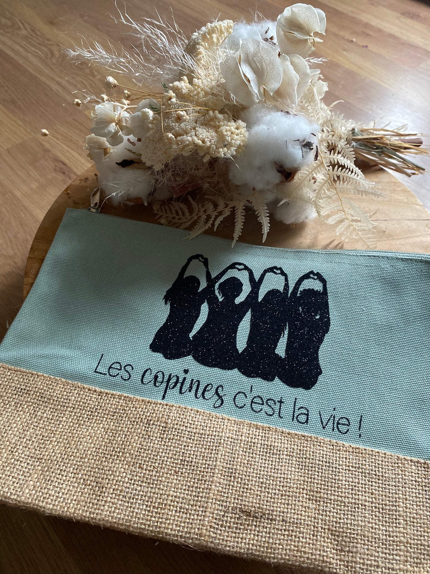 Pochette personnalisable "Les copines c'est la vie"