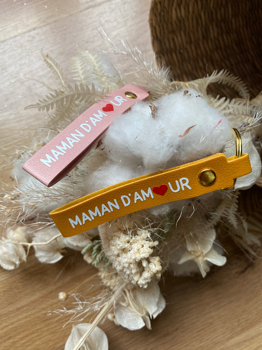 Porte-clés personnalisable "Maman d'amour"
