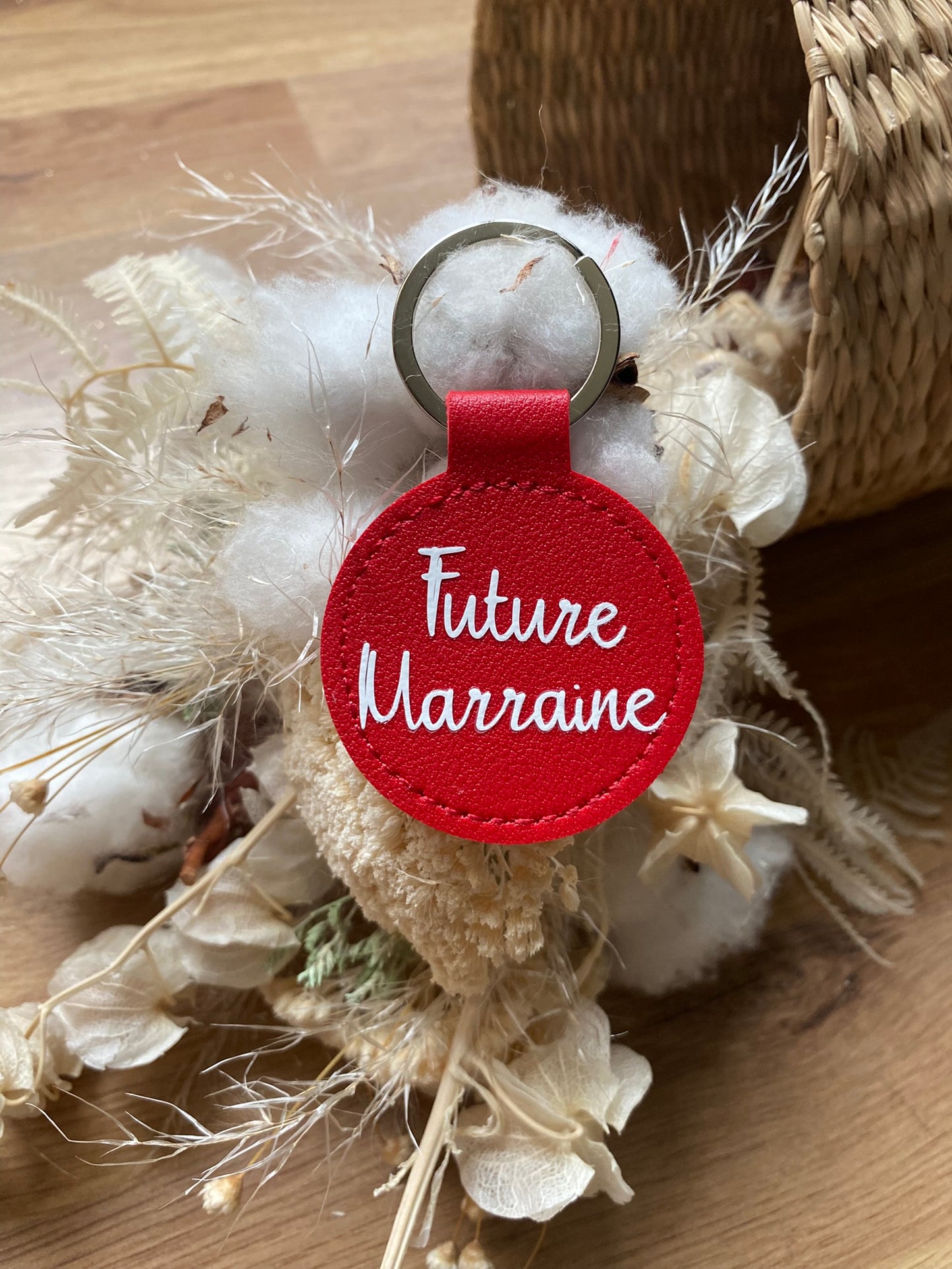 Porte-clés personnalisable "Futur(e) Marraine/Parrain"