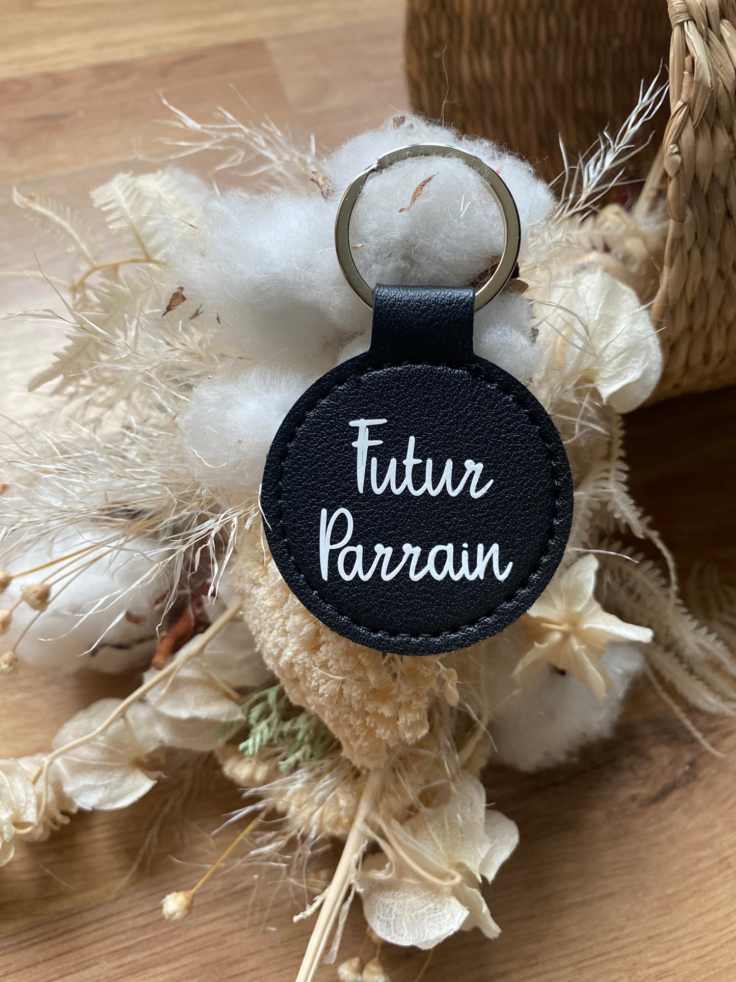 Porte-clés personnalisable "Futur(e) Marraine/Parrain"