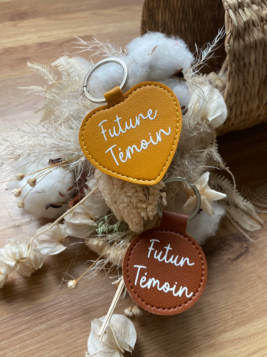 Porte-clés personnalisable "Futur(e) Témoin"