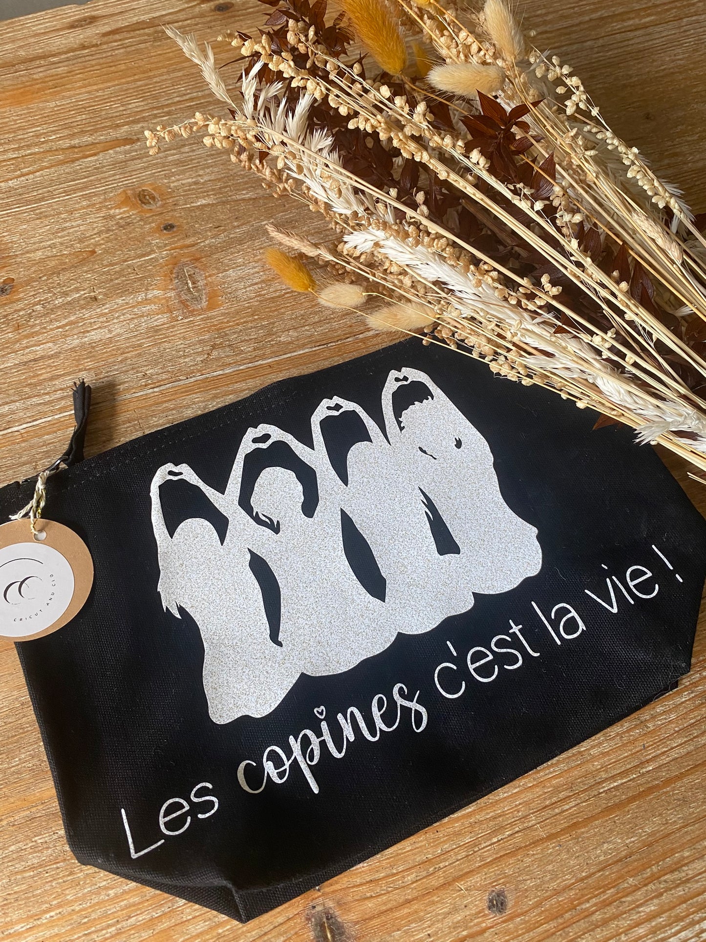 Pochette personnalisable "Les copines c'est la vie"