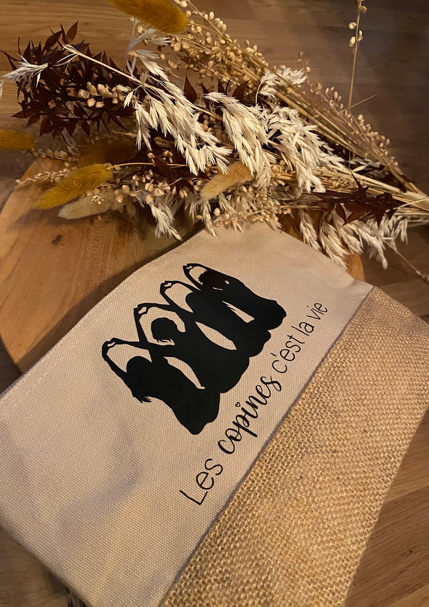 Pochette personnalisable "Les copines c'est la vie"