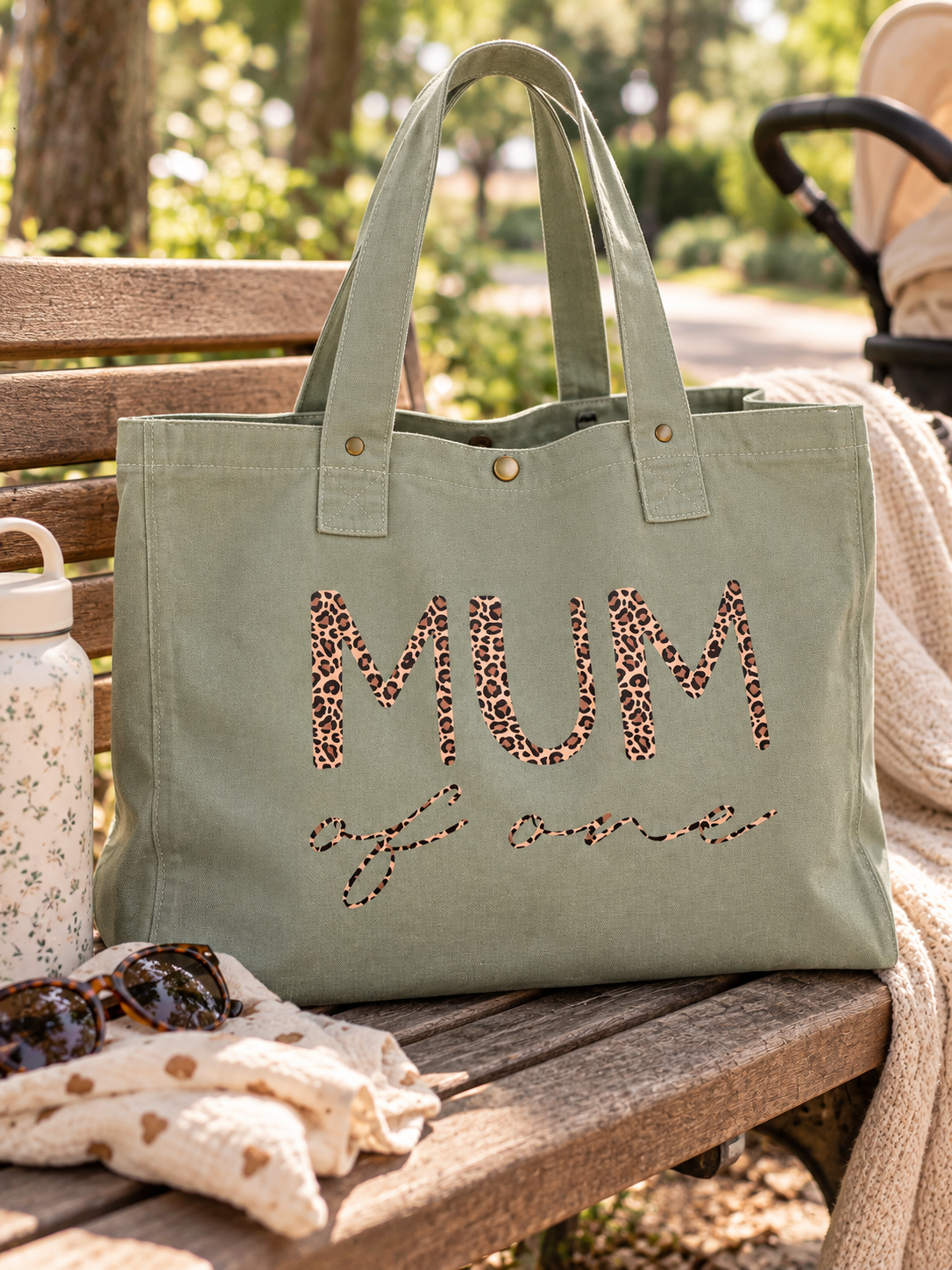 Sac MUM of one vert pour maman